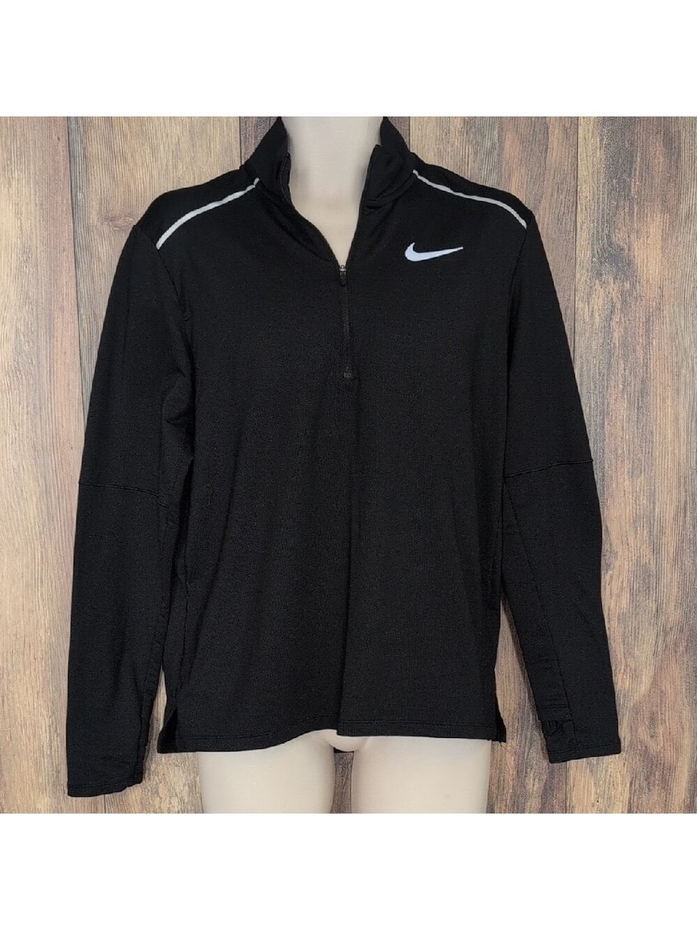 Nike Running Black Lightweight 1/4 Zip Pullover Jacket M M318